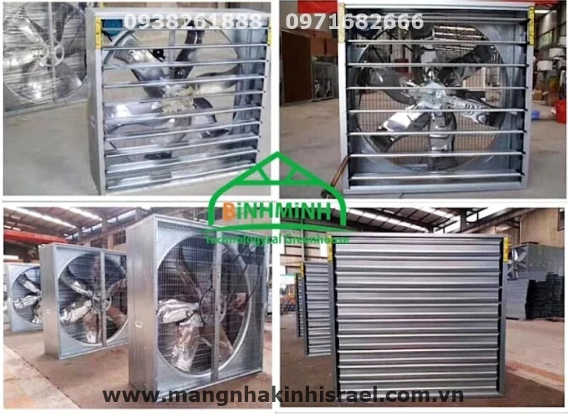 Quạt đối lưu không khí trong màng nhà kính